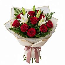 Букет цветов из:  Лилии и Розы в Оршанке