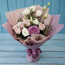 Букет цветов из:  Розы и Лизиантусы #REPLACE_PRED# Оршанке