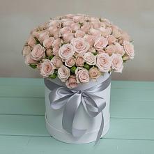 Цветочная композиция из Розы в шляпной коробке в Оршанке