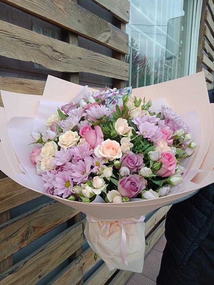 Букет цветов из: Розы и Хризантемы в Оршанке