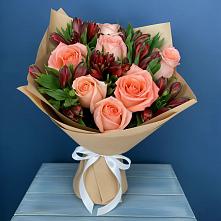 Букет цветов из:  Розы и Альстромерии в Оршанке