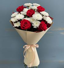 Букет цветов из:  Розы и Хризантемы в Оршанке
