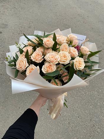 Букет Кремовые розы Латте в Оршанке
