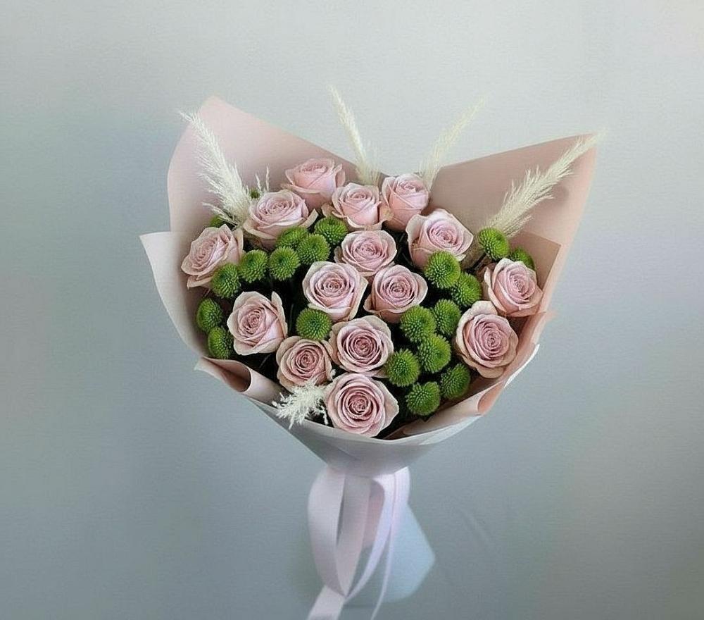 Букет цветов из: Розы и Хризантемы в Оршанке