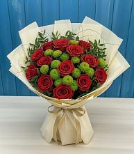 Букет цветов из:  Розы и Хризантемы #REPLACE_PRED# Оршанке