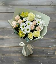 Букет цветов из:  Альстромерии, Розы и Хризантемы #REPLACE_PRED# Оршанке