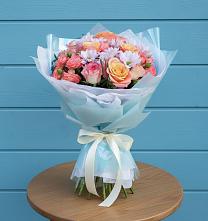 Букет цветов из:  Хризантемы и Розы в Оршанке