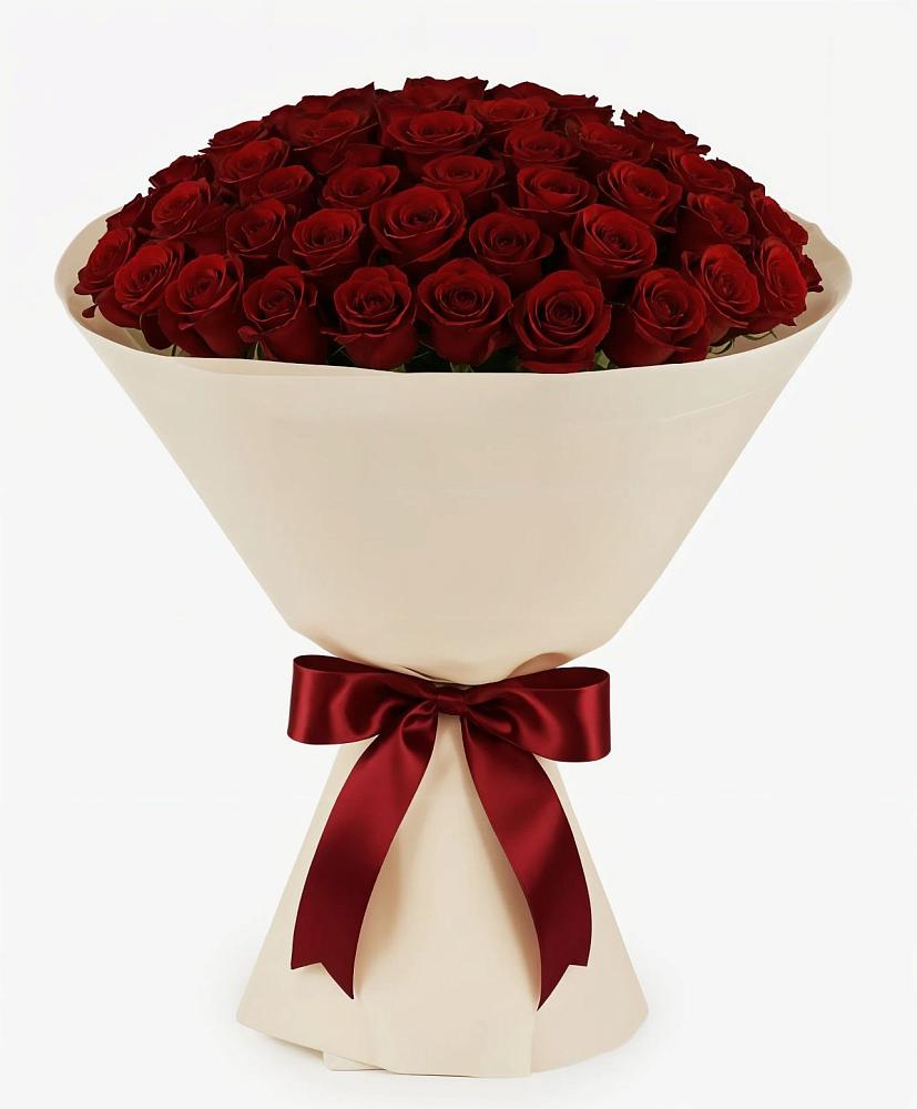 Букет 101 Бордовая роза Блэк Бакарра в Оршанке