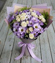 Букет цветов из:  Хризантемы и Розы в Оршанке