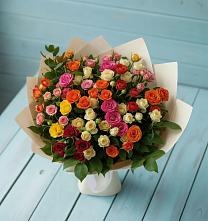 Букет Микс из разноцветных кустовых роз #REPLACE_PRED# Оршанке